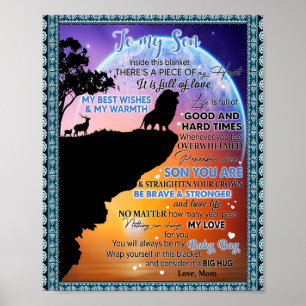 Son Lovers To My Son There's A Piece Of My Heart Poster