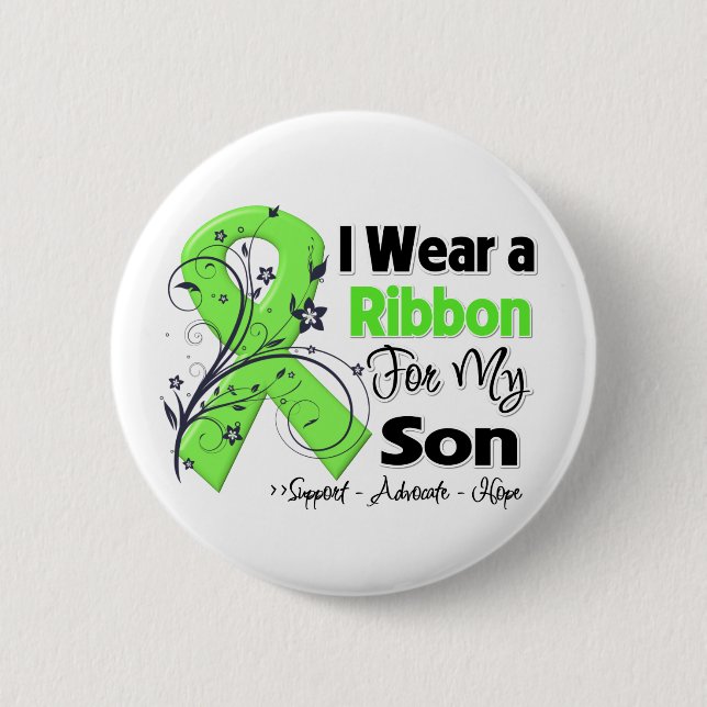 Son - Lymphoma Ribbon Button (Front)