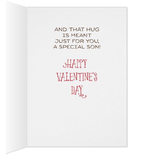 Son Monster Hug Valentine Hearts (Inside (Right))