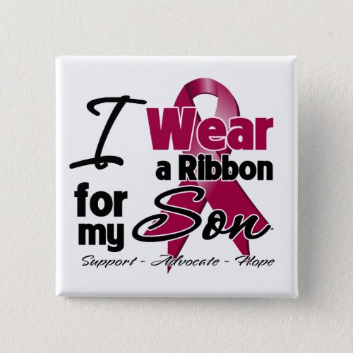 Son _ Multiple Myeloma Ribbon Pinback Button