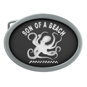 Son of a beach - Pun design for sea life lover Belt Buckle