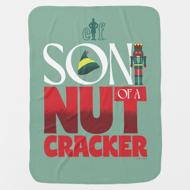 Son of a Nutcracker Graphic Baby Blanket (Front)