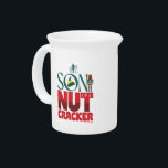 Son of a Nutcracker Graphic Beverage Pitcher<br><div class="desc">Check out this festive phrase from Buddy the Elf: "Son of a Nutcracker". Wear this on a funny graphic tee,  carry on a fun shopping tote,  or send holiday greetings with a card. Shop this design on even more custom Zazzle gifts!</div>