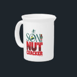 Son of a Nutcracker Graphic Beverage Pitcher<br><div class="desc">Check out this festive phrase from Buddy the Elf: "Son of a Nutcracker". Wear this on a funny graphic tee,  carry on a fun shopping tote,  or send holiday greetings with a card. Shop this design on even more custom Zazzle gifts!</div>