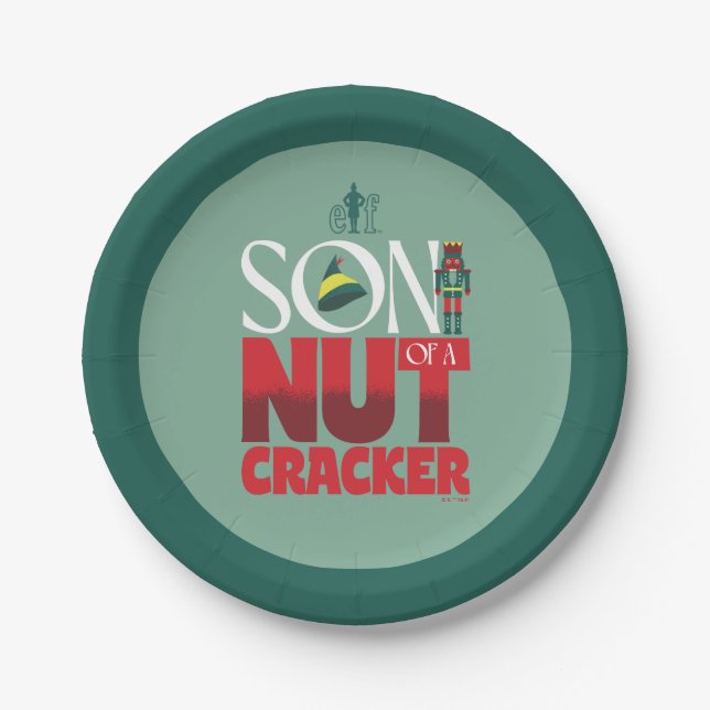 Son of a Nutcracker Graphic Paper Plates (Front)