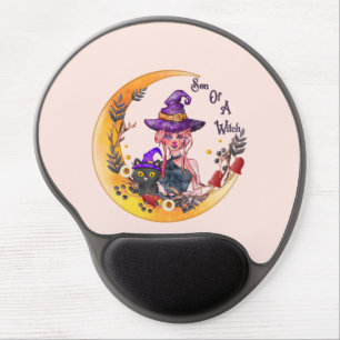 Son of a Witch – Crescent Moon Design Gel Mouse Pad