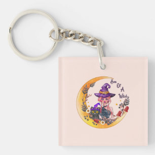 Son of a Witch – Crescent Moon Design Keychain