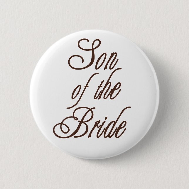 Son of Bride Classy Browns Button (Front)
