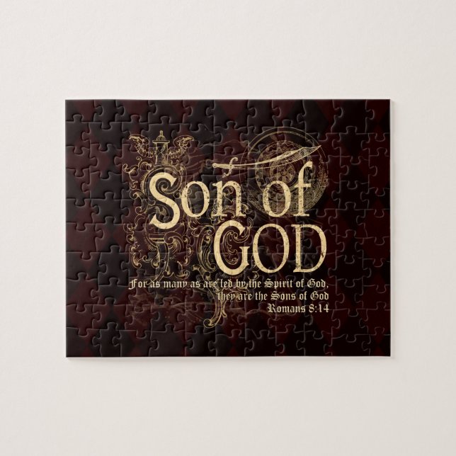 Son of God, Romans 8:14 Christian Jigsaw Puzzle (Horizontal)