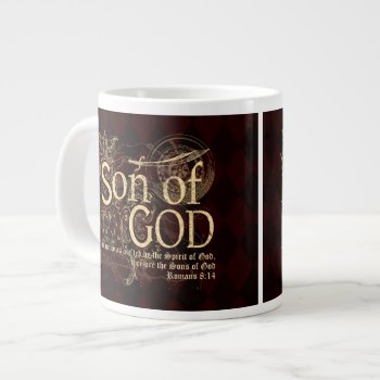 Son Of God  Romans 8:14 Christian Large Coffee Mug by TonySullivanMinistry at Zazzle