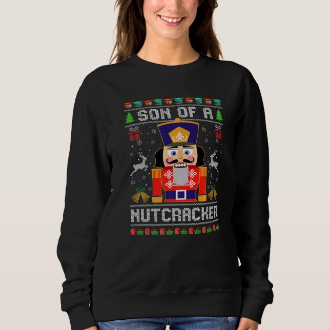 Son Of Nutcracker Deez Nuts Ugly Christmas Sweater (Front)