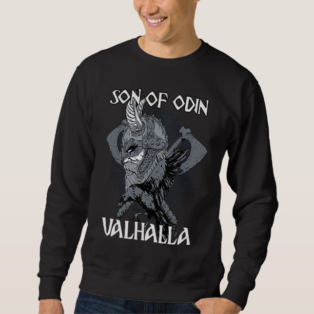 Son of Odin Valhalla Nordic Odin Mythology Celtic Sweatshirt (Front)