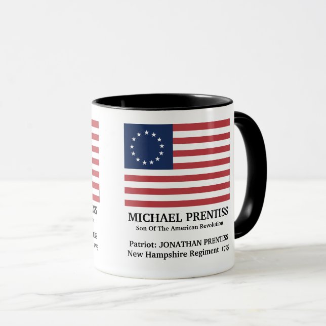 Son Of The American Revolution Flag Mug (Front Right)