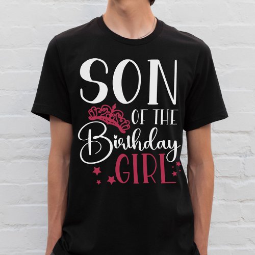 Son of the Birthday Girl Customized Squad Matching T_Shirt