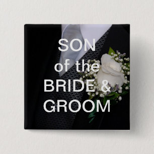 Son Of The Bride And Groom Pinback Button