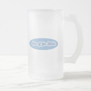 Son of the Bride Frosted Glass Beer Mug