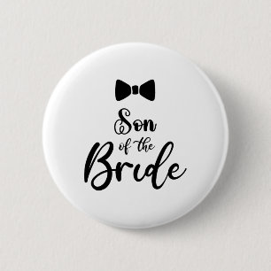 Son Of The Bride Wedding Party Family Son Of The G Button