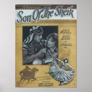 Son of the Sheik Vintage Songbook Cover Poster