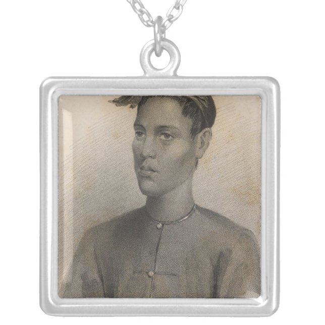 Son of the Sultan, Sooloo, Philippines Silver Plated Necklace (Front)