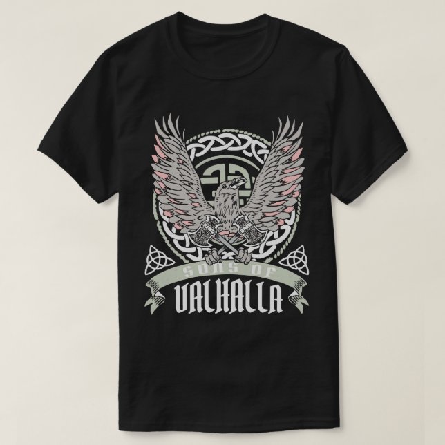 Son of Valhalla Vikings Viking Norse Norsemen Nord T-Shirt (Design Front)
