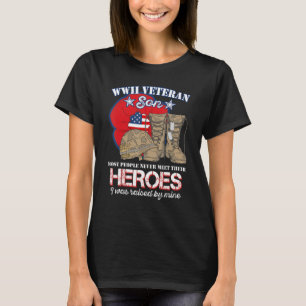 Son Of Veteran Day Poppy Flower People Never Met H T-Shirt