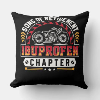 Son Or Arthritis Old Riders Funny Art Gift Throw Pillow