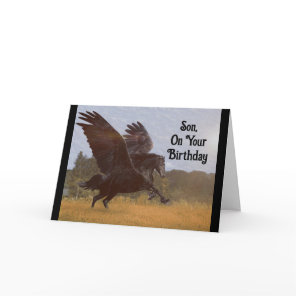 Son Pegasus Birthday Greeting Card