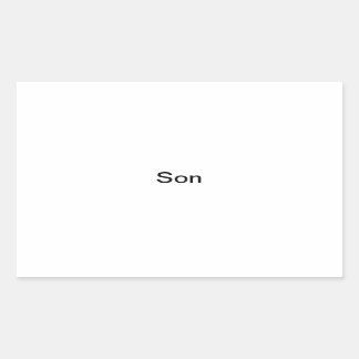 "Son" Photo Label