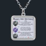 Son Poem 18th Birthday Silver Plated Necklace<br><div class="desc">A great gift for a son on his 18th birthday</div>