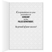 Son, Promotion to Sergeant in Police Department Cards (Inside (Right))