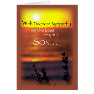 Sympathy On Loss Of Son Cards - Greeting & Photo Cards | Zazzle