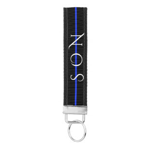 SON Thin Blue Line Police BOY Officer Key Chain
