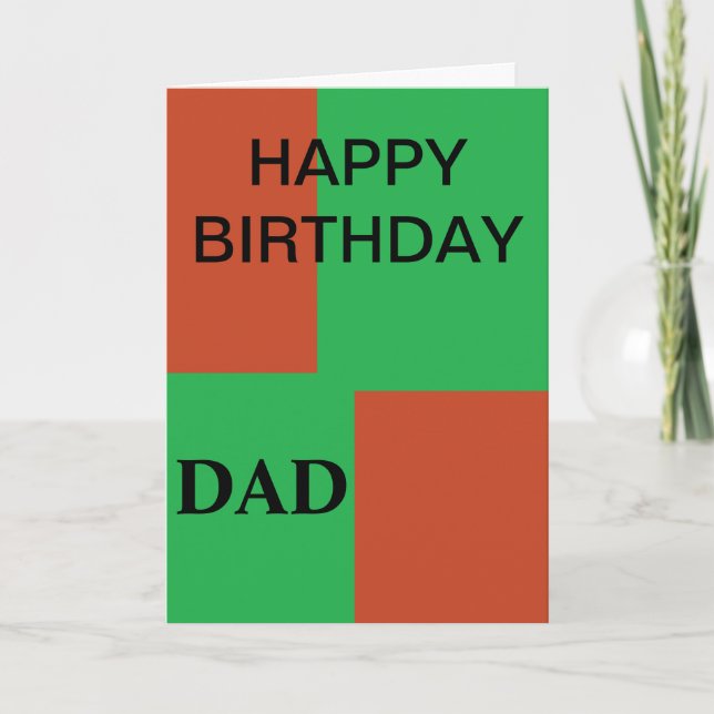 SON TO DAD CARD (Front)