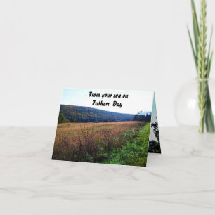 SON TO FATHER HAPPY FATHERS DAY THANK YOU CARD