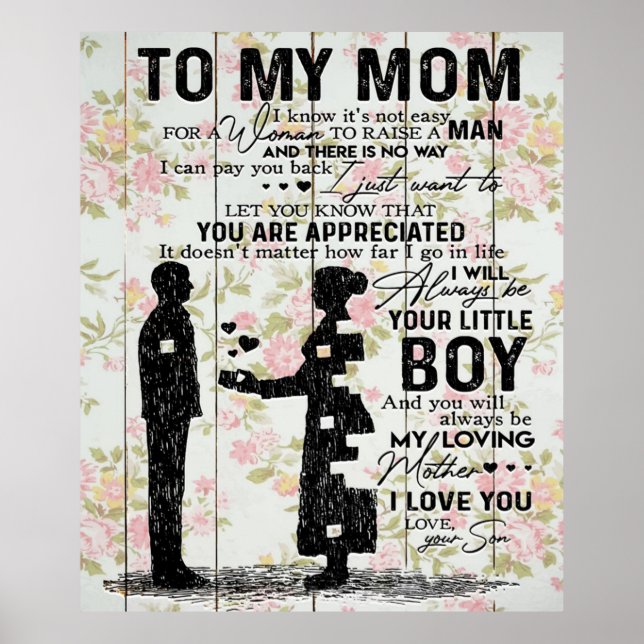 Son To Mom Gift For Mom | Family Decoration (Front)