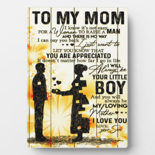 Son To My Mom Letter New Home Decor Gift Plaque