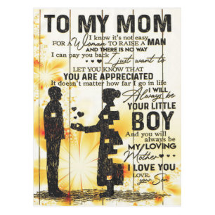 Son To My Mom Letter New Home Decor Gift Tablecloth
