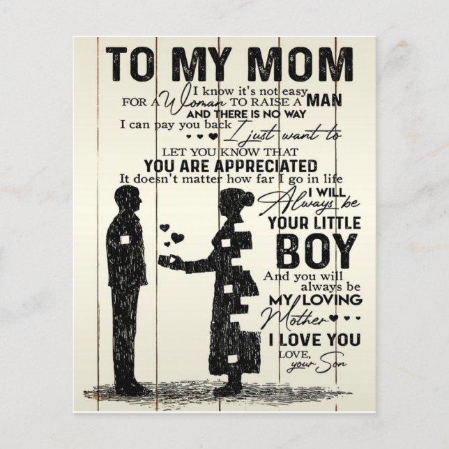 Son To my mom letter, Special gift to mom Flyer (Front)