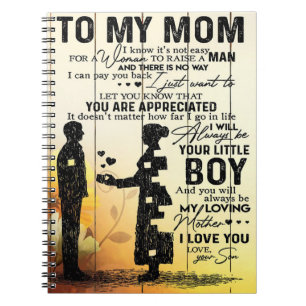 Son To My Mom Present   Cute Gift for Mommy Notebook