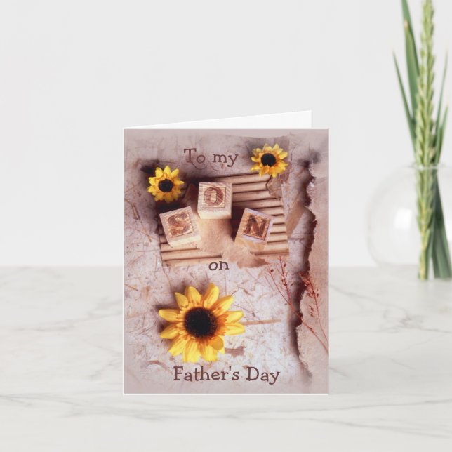 Son To my, on, Father's Day Card (Front)