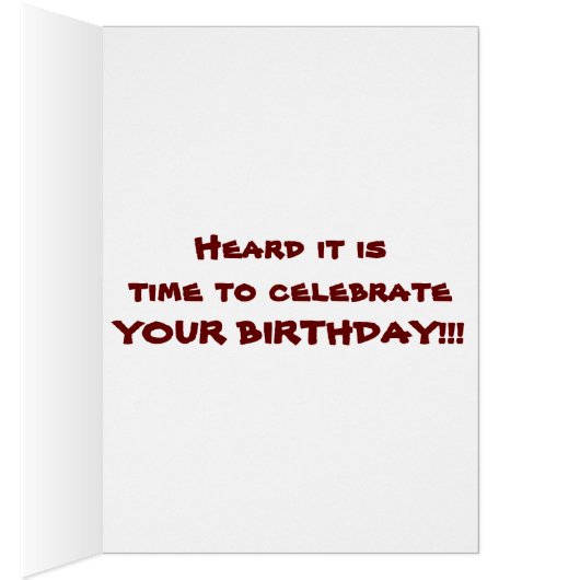 ***SON*** "TWEET SAYS IT IS **YOUR BIRTHDAY!!!!!** (Inside (Right))