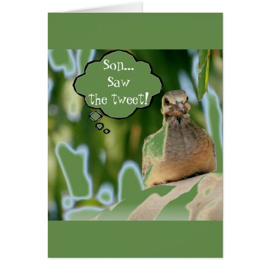 ***SON*** "TWEET SAYS IT IS **YOUR BIRTHDAY!!!!!** CARDS (Front)