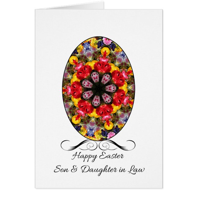 Son & Wife Happy Easter Cards (Front)