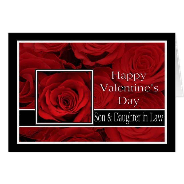 Son & Wife  Happy Valentine's Day Roses (Front Horizontal)