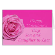 Son & Wife  Happy Valentine's Day Roses at Zazzle