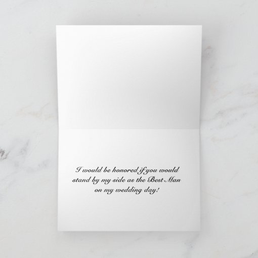 Son Will you be my Best Man Card | Zazzle