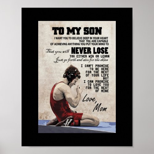 Son Wrestling MD Canvas Poster