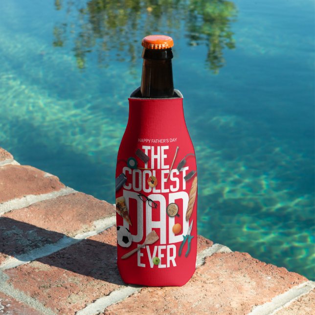 sonalize Modern The Coolest Dad Ever Bottle Cooler (In Situ Pool)