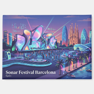 Sonar Festival Barcelona Spain Magnet