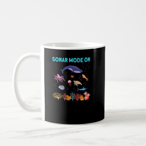 Sonar Mode On Ocean Nature Marine Biology Scientis Coffee Mug